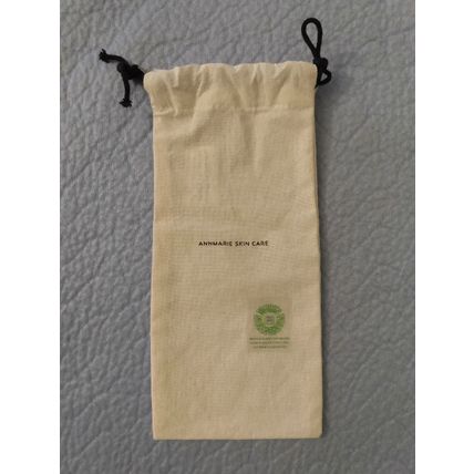RARE ANNMARIE SKIN CARE 100% ORGANIC COTTON DRAWSTRING BAG