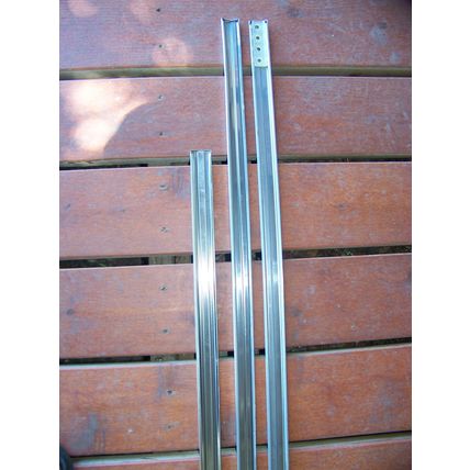 1966 CHRYSLER 300 BODY TRIM QUARTER PANEL / FENDER TOP - 3 PCS OEM