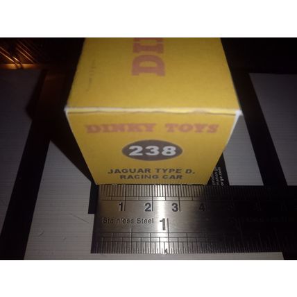 Dinky No238 Jaguar Type D- Replica / Repro Box