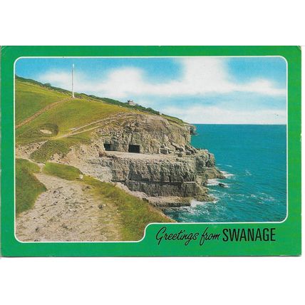 Swanage, Dorset, England, United Kingdom - Vintage 1989 Photographic Postcard