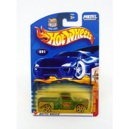 Hot Wheels Chevy 1969 #091 Radical Wrestlers 2/5 Green Die-Cast Truck 2003