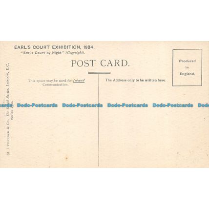 R137820 Earls Court Exhibition. 1904. M. Ettlinger. Series 4300