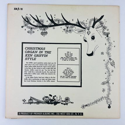 Charles Rand Christmas Organ In The Ken Griffin Style Vinyl LP Record Album XM/S