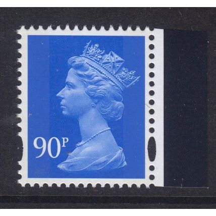 Y1789 UG150 90p Bright Blue CARTOR LITHO Unmounted Mint GB Machin.