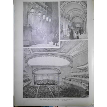 Harper's Weekly May 9, 1891. The Horse from ranch to market; Carnegie Hall; etc