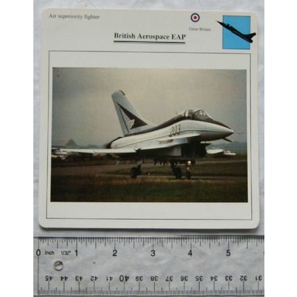 British Aerospace EAP - GB - Air Superiority Fighter - Collectors Club Card