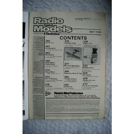 1984 Radio Control Models & Electronics Magazine - May + Plans