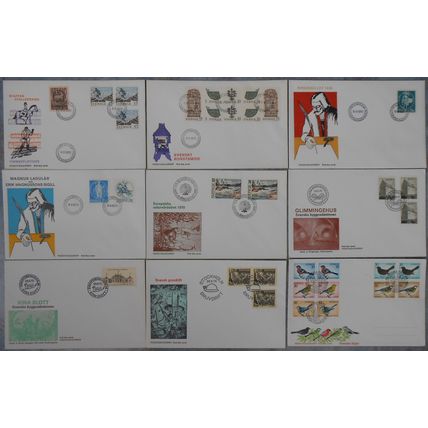 Sverige / Sweden - 9 different FDC 1970 *ILLUSTRATED*
