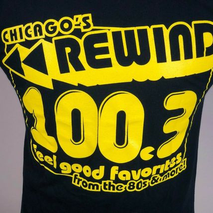 Chicago's 100.3 WSHE-FM Radio Rewind Feel Good Favorites 80's & More Med T Shirt