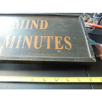 "Out of my mind~Back in Five Minutes" Wood Sign!! $19.00 Shipped!! This large..