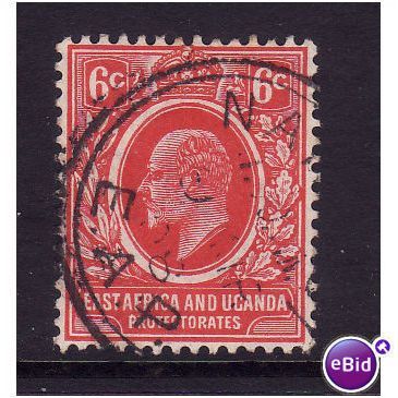 East Africa & Uganda 1907 SG 36 6c red FINE USED