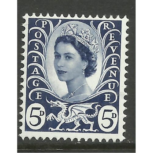 Wales GB 1968 5d Royal Blue Definitive Umm SG W11.(292 )