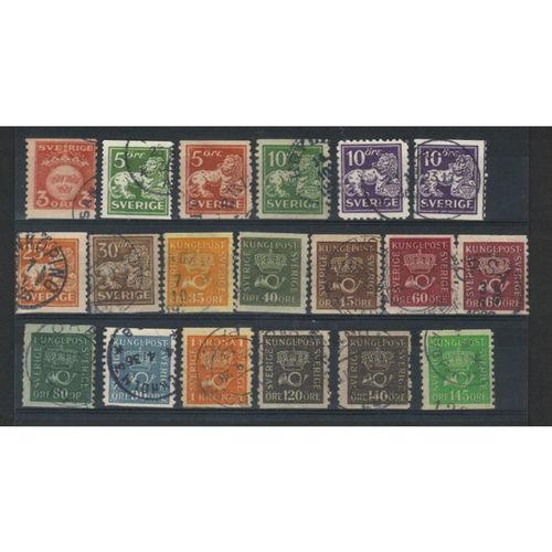 SWEDEN 1920's SELECTION USED