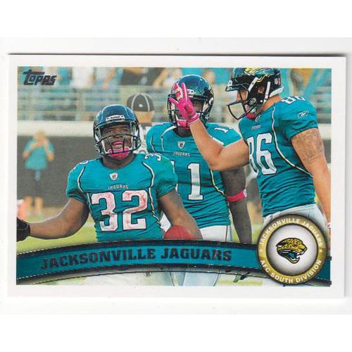 2011 Topps Football Jacksonville Jaguars team set - 9 cards- Factory Set Fresh!