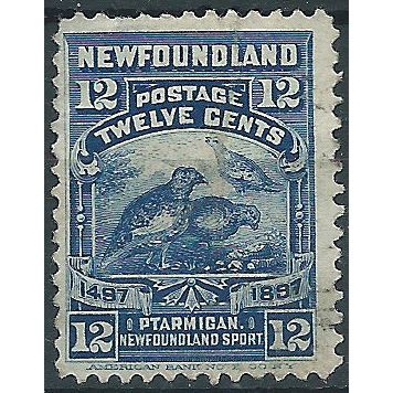 Newfoundland 1896 SG74 12c Deep Blue Mint No Gum . . ..