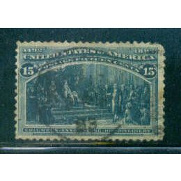 Used 238 15c Announcing His Discovery Fine C0160
