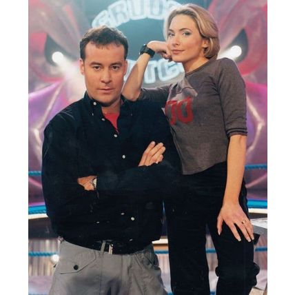 Barry McGuigan Grudge Match Lisa Rogers TV Boxing Game Show Official Rare Photo