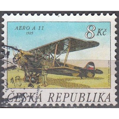 Ceska Republika 1996 Michel 128 O Cote (2009) 0.50 € Avion Aero A11 Cachet rond