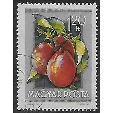 Mi 1392: 1 Ft. 20 mult. Agricultural Exhibition: Plums (Prunus domestica)
