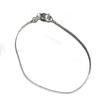925 Sterling Silver 7 inch 1mm snake bracelet
