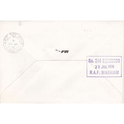 GB 1976 Alan Cobham Flight to Australia & Back Pilot Signed Cover typed VGC