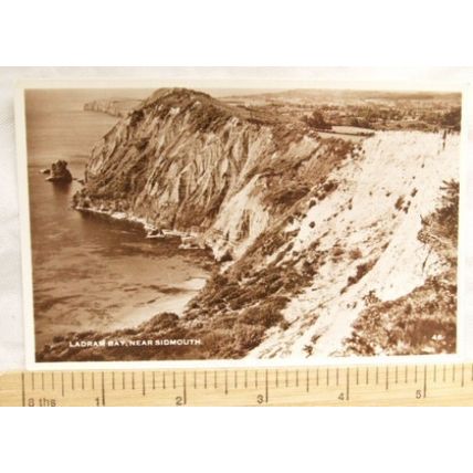 vintage postcard Ladram Bay near Sidmouth