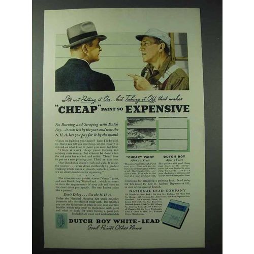 1935 Dutch Boy White-Lead Paint - Cheap Paint Expensive