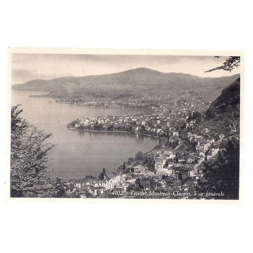 TERRITET, MONTREUX CLARENS, SWITZERLAND unused vintage postcard #