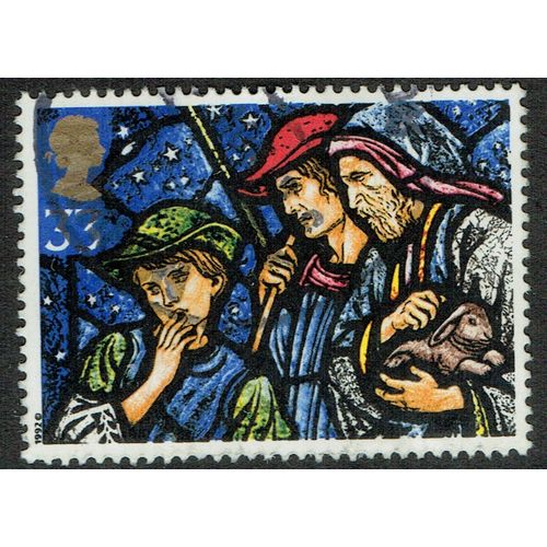 1992 Christmas Stained Glass Windows 33p Multicoloured SG1637 FU