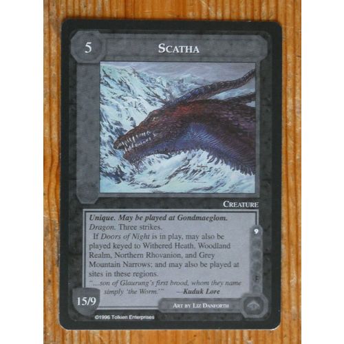 Middle Earth CCG : 'Scatha' (Dragons) Limited Rare