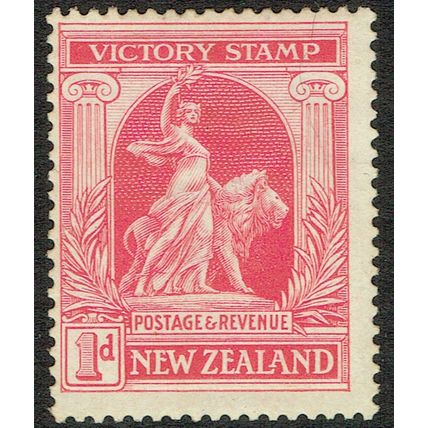 New Zealand 1920 Victory 1d Carmine Red SG454 MM