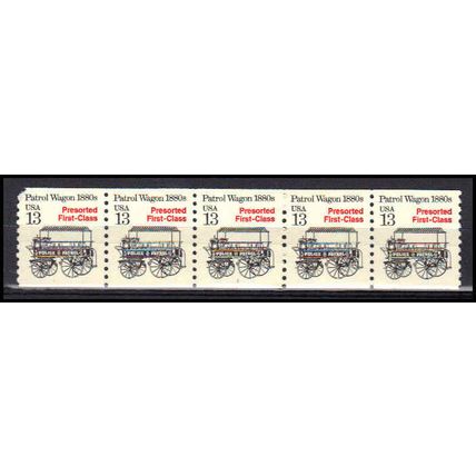 2258 13c Police Wagon Very Fine MNH Dry Gum PNC 1/5 X3089
