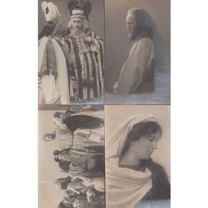 Passionsspiel Oberammergau 1910 Antique 4x Vintage Postcard s