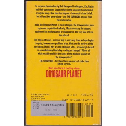 Dinosaur Planet & The Survivors, by Anne McCaffrey. 2 books