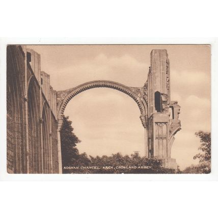 Norman Chancel Crowland Abbey Postcard Lincolnshire Pelham Series