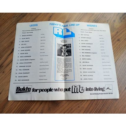 1977 Rugby League Challenge Cup Final Programme – Leeds vs Widnes - Wembley