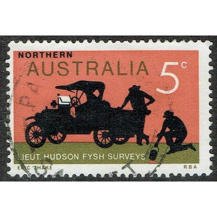 Australia 1969 50th Anniv 1st ENG-AUS Flight 5c Olive Black Blue & Red SG451 FU