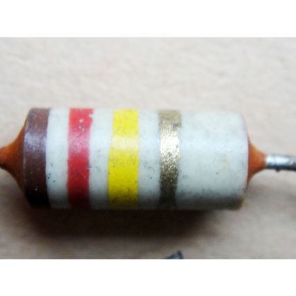 120KΩ Carbon Ceramic Erie ¼ Watt Resistors x6. New Old Stock. For Valve Amp