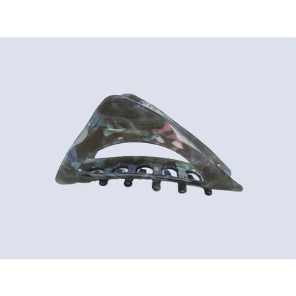Triangle abalone sea shell effect iridescent hair claw clamp clip