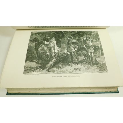 Birkbeck College Antique Victorian Book Walter Scott Waverley Ivanhoe 1898