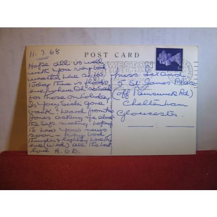 RAPIDS FROM THE YAT ROCK, SYMONDS YAT used postcard RP 1968 pm =