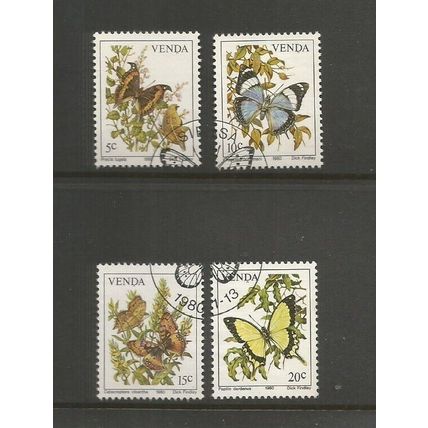 South Africa / Venda 1980 Butterflies Fine Used Set SG 34 / 37