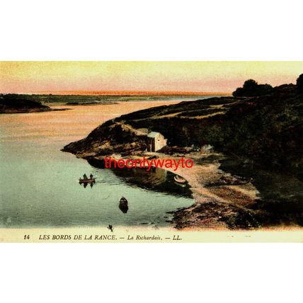 Les Bords De La Rance, La Richardais, France, 14 LL Postcard, 1920s?