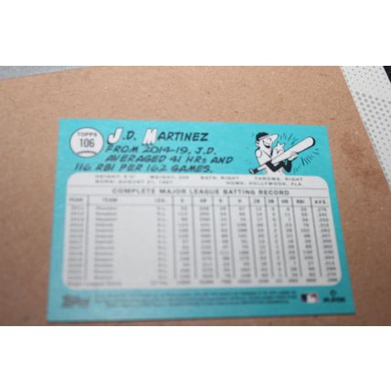 2023 TOPPS BASEBALL DODGERS J.D. MARTINEZ CARD#106