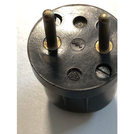 1944 ABL 2 pin bakelite plug & Bayonet Light Fitting Adaptor Vintage
