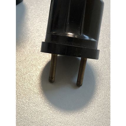 1944 ABL 2 pin bakelite plug & Bayonet Light Fitting Adaptor Vintage