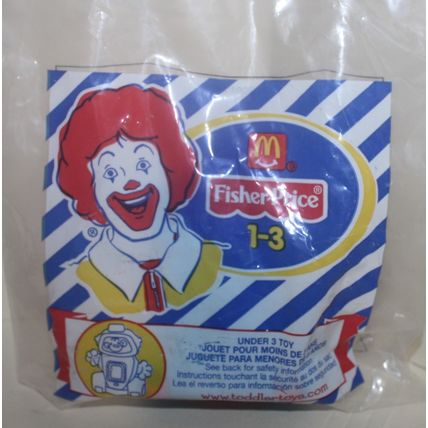 2001 McDonalds Fisher Price Under 3 Toy Robot Mint in Package