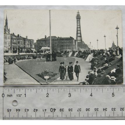1918 postcard Princess Gardens, Princess Parade, Blackpool