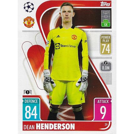 Match Attax UCL/UEL/UECL 2021-22: Manchester United, Goalkeeper - Henderson (Dea