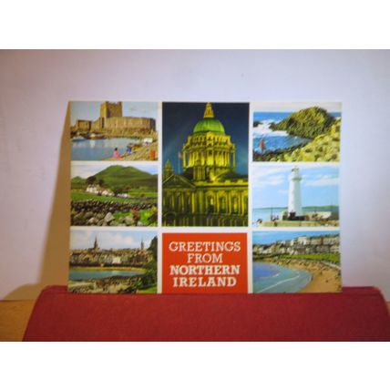 multiview, NORTHERN IRELAND country used postcard by John Hinde 1986 pm =